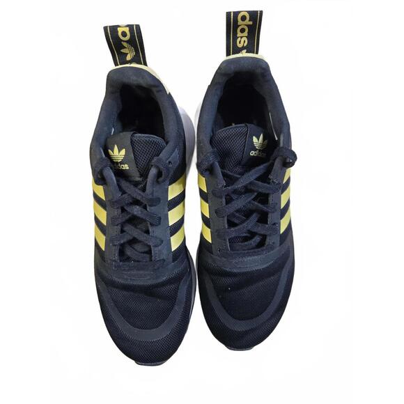 Adidas Men's Black and Gold Sneakers - Picture 5 of 8